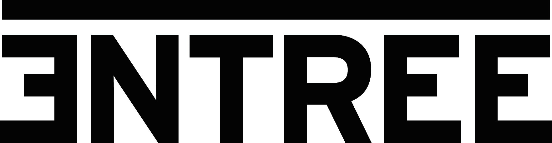 Entree Logo zwarte letters